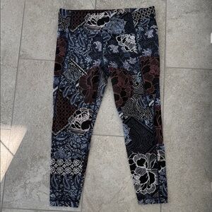 Athleta Patchwork Floral Capri Leggings